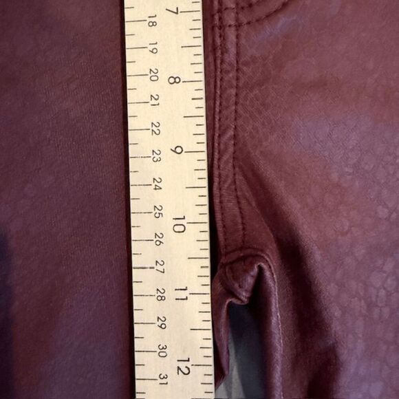 NWT KUT from the Kloth Connie High Rise Fab Ab Ankle Skiny Jeans Coated Wine 8 - Picture 13 of 16